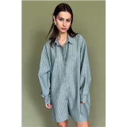 Комбинезон  MIX091/03/Зеленый, белый