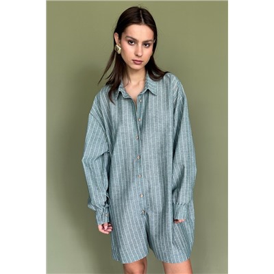 Комбинезон  MIX091/03/Зеленый, белый