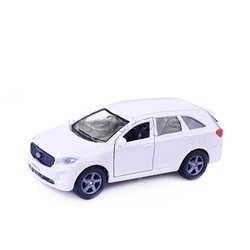 Машина металл KIA Sorento Prime, 12 см, (двери, багаж., белый) инерц., коробке