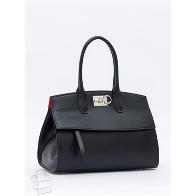 Сумка женская кожаная 1049M black Polina&Eiterou