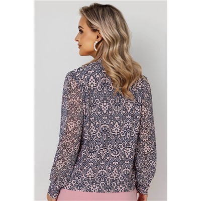 Блузка женская  7049/18/Серый, розовый