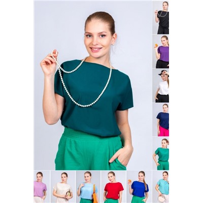 Блуза женская 22275 (Темно-зеленый)