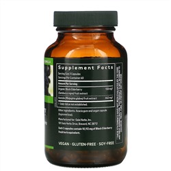 Gaia Herbs, черная бузина с плодами ацеролы, 120 веганских капсул