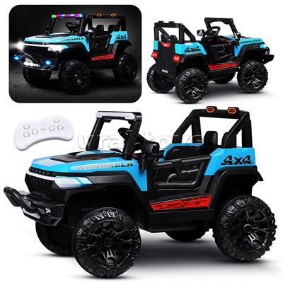 Электромобиль детский "Крутой внедорожник"(цвет синий)