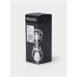 Солонка для специй Magistro Glace, 12.6 см, акрил, прозрачная