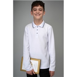 Рубашка-поло с длинным рукавом для мальчика Happyfox