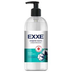 EXXE Мыло жидкое 500 мл  антибактериальное Хлопок и Витамин Е, 500 мл /12