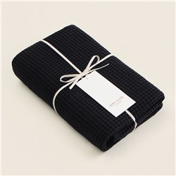 Полотенце вафельное SL HOME: Linen «Дарк Маре», 40×70 см, чёрное