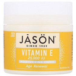 Jason Natural, омолаживающий увлажняющий крем с витамином E, 25 000 МЕ, 113 г (4 унции)