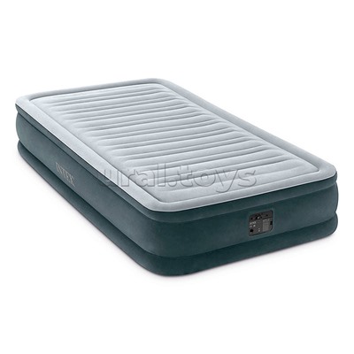 Надувная кровать "Comfort-Plush" 99х191х33см, встр.нас. 220В, до 136кг
