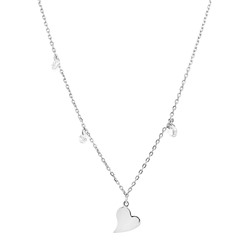 Колье из серебра куб.циркон., ТФК-62