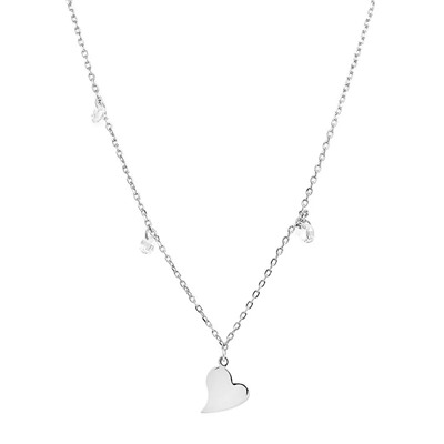 Колье из серебра куб.циркон., ТФК-62