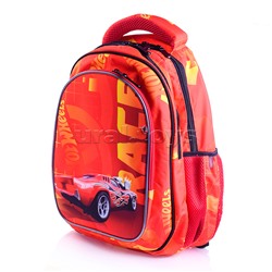 Рюкзак "Hot Wheels" облегченный с анатомической спинкой, 3 отделениями на молнии, на каждой молнии 2 бегунка, размеры 40х32х16 см, эргономичная анатомическая спинка, мягкие широкие регулируемые лямки, застежка спереди, внутри дополнительные отделения, орг