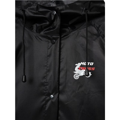 Плащ текстильный с полиуретановым покрытием для девочек (дождевик)