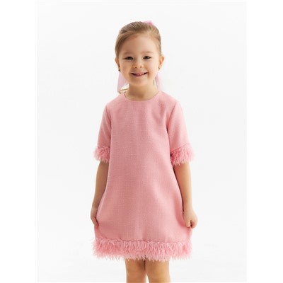 Платье нарядное для девочки MINAKU: PartyDress, рост 104-110 см, розовое