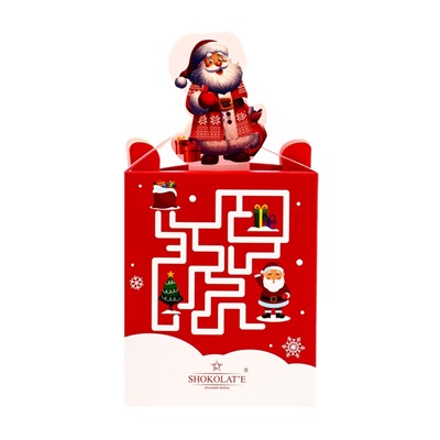 Сладкий новогодний подарок «Теремок с Дедом Морозом», 110 г, МИКС