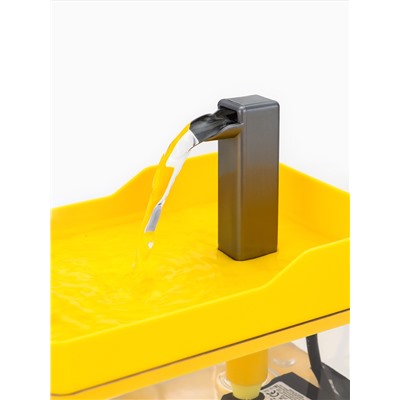 Фонтан для кошек и собак «Пижон», 1.5 л, 16.5×11.5×12 см, евророзетка, жёлтый