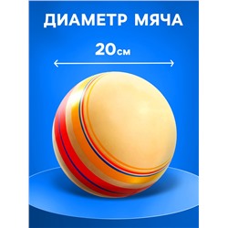 Мяч резиновый, диаметр 20 см, эко, ручное окрашивание