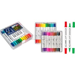 Набор маркеров акриловых "HOBBY CREATIVE. Classic&Pastel" 24 цвета, двусторонние