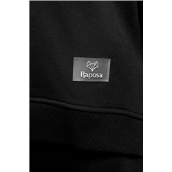 Свитшот худи оверсайз кофта с начесом 387BLK