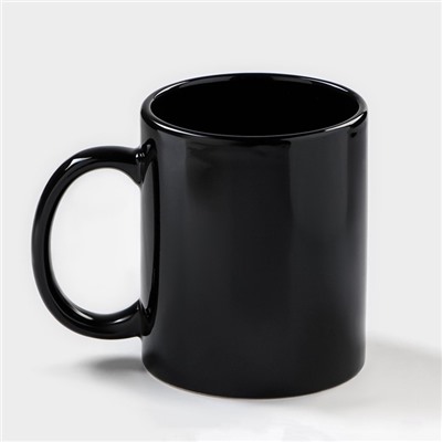 Кружка - хамелеон Доляна «Заряд энергии», 350 мл, керамика, чёрная