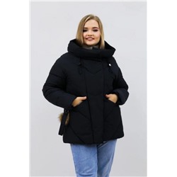 Зимняя женская куртка еврозима-зима 2876 (Черный)