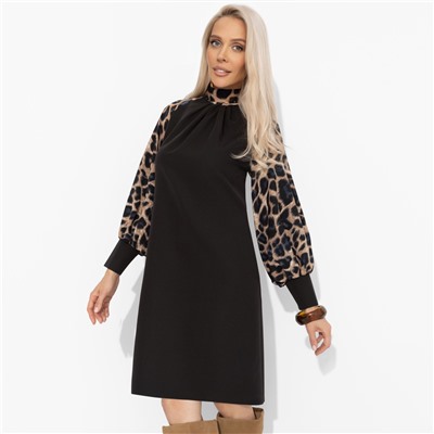 Платье комбинированное, Леди элегант (восхищение)