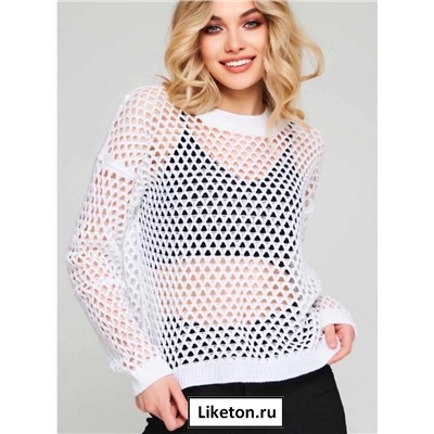 Лонгслив-сетка