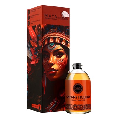 Диффузор ароматический MAYA CHERRY HOLIDAY с палочками, аромат вишни и ягод для дома, 100 мл