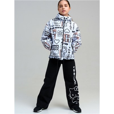 Куртка текстильная с полиуретановым покрытием для девочек (ветровка)