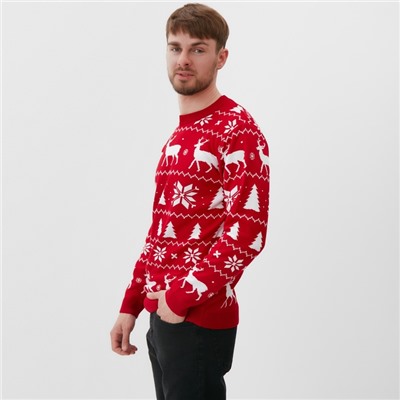 Свитер вязаный новогодний KAFTAN New Year, размер 56