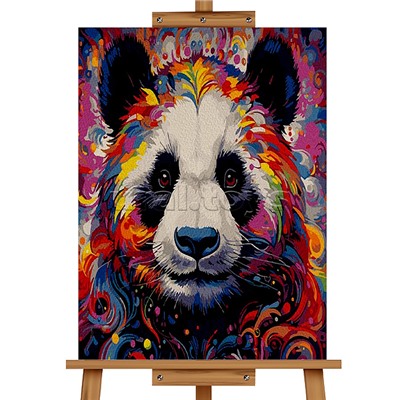 Набор для рисования "Картина по номерам 30х20 см. Яркая пандочка"