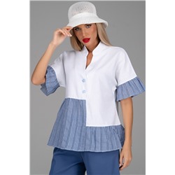 Блузка Памела (белый/полоска)