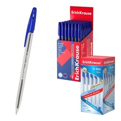 Ручка шариковая 1.0мм R-301 Stick Classic синяя 63067 ErichKrause