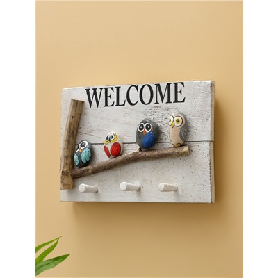 Вешалка WELCOME, 31×6.5×21 см, дерево албезия