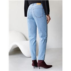 Джинсы мом фит из мягкой эластичной джинсы 12OZ