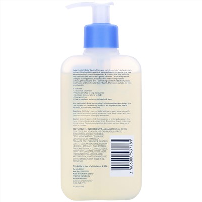 CeraVe, Детский гель для тела и шампунь, 237 мл (8 жидк. унций) (Discontinued Item)