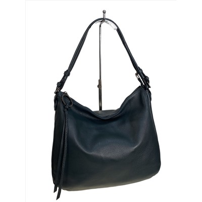 Женская сумка из натуральной кожи, цвет синий