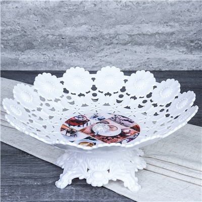 Ваза для фруктов на ножке 31 см h=13 см / GT-34183-503 /уп 60/_