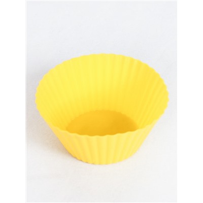 Форма для выпечки силиконовая для кексов 7х3 см / GF-626 /уп 10/2000/ желтая