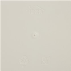 Салфетница IDEA «Вязание», пластик, 14×14×8.5 см, белая