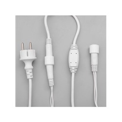 Гирлянда «Бахрома» 3×0.6 м, IP44, УМС, белая нить, 160 LED, свечение мульти, 220 В