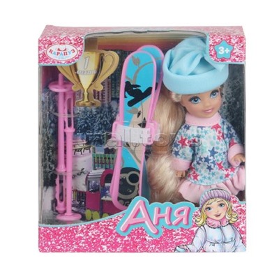 Кукла Аня 12 см, с аксессуарами, в коробке