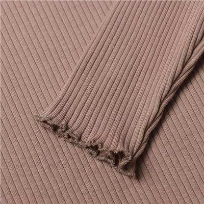 Футболка с длинным рукавом Крошка Я Olives, рост 62-68, коричневая