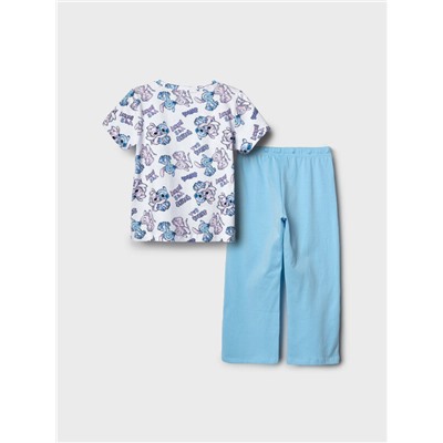 Комплект трикотажный для девочек: фуфайка (футболка), брюки