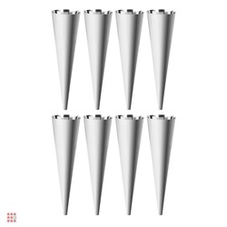 SATOSHI Набор форм для выпечки "конус" 8шт, 12х3,5см, нерж.сталь