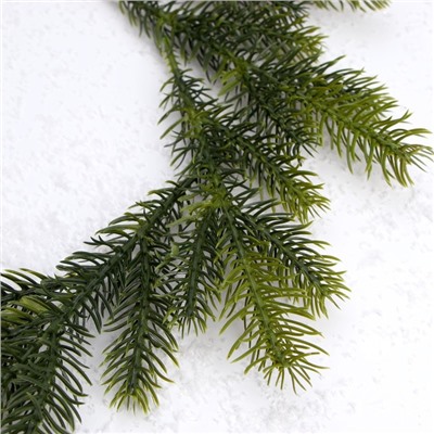 Ветка декоративная новогодняя, набор 10 шт., размер 1 шт. — 23×7×2 см