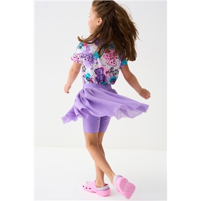 Юбка-шорты трикотажные для девочек PLAYTODAY, 1240013