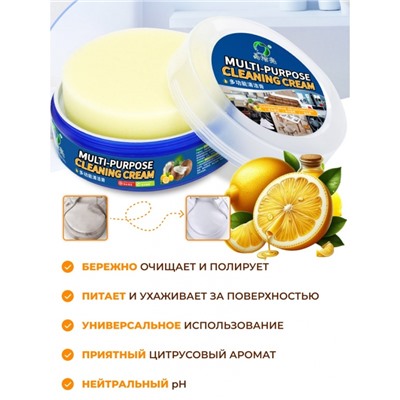 Паста чистящая универсальная с губкой, 220 г