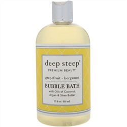 Deep Steep, Пена для ванн, грейпфрут - бергамот, 503 мл (17 унций)
